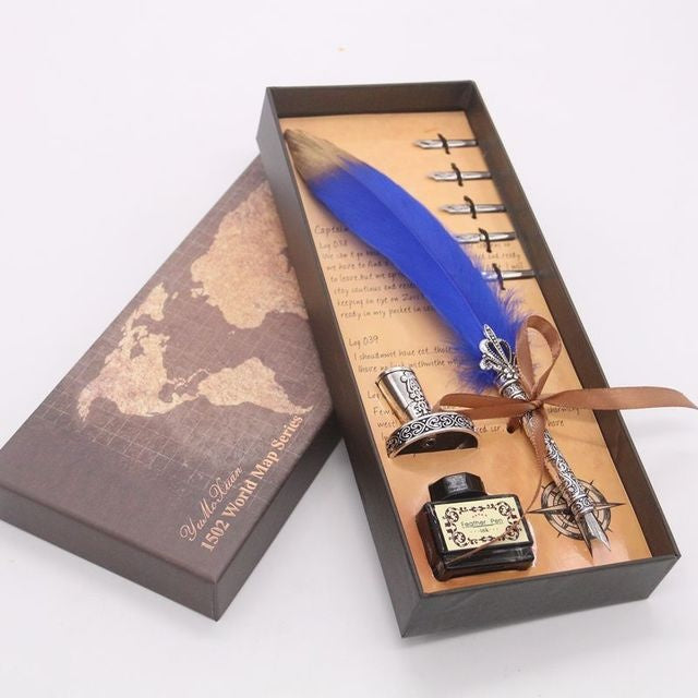 Caligraphy set feather dip pen quill pen set