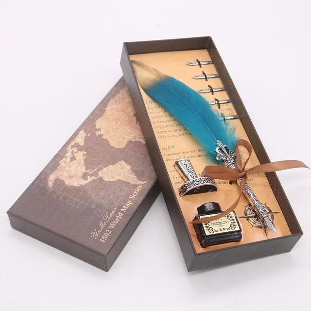 Caligraphy set feather dip pen quill pen set