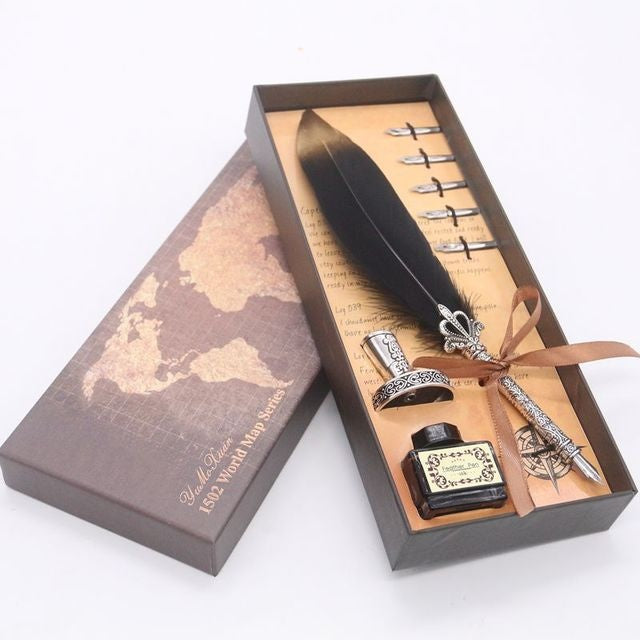 Caligraphy set feather dip pen quill pen set